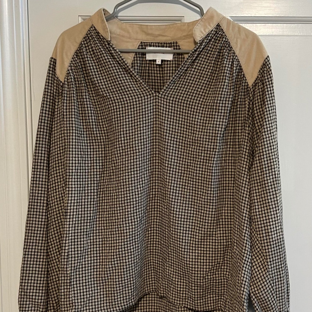 XÍRENA checkered long sleeve